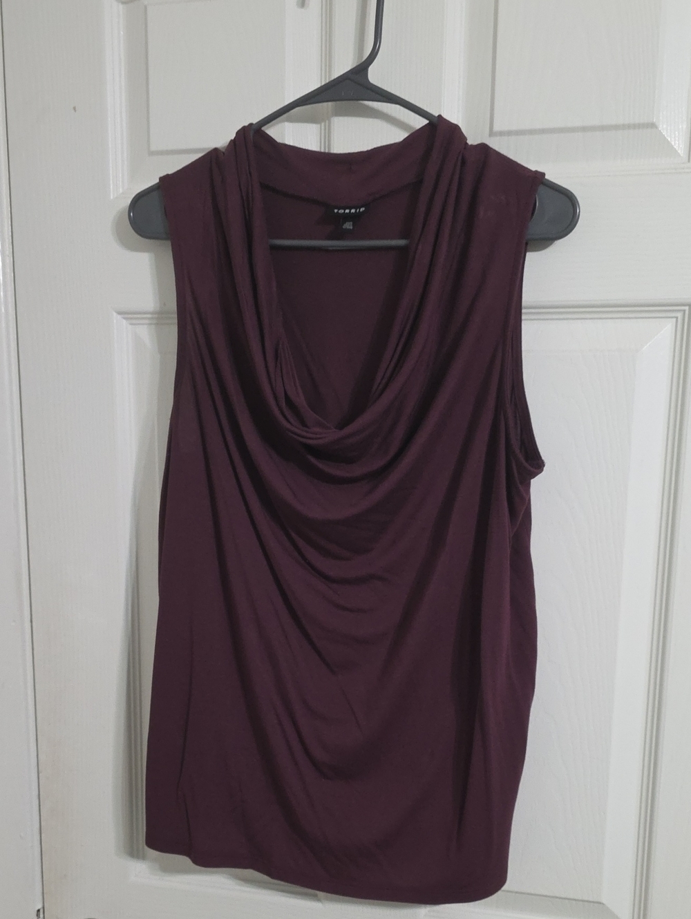 torrid Plum Draped Cowl Neck Sleeveless Camisole